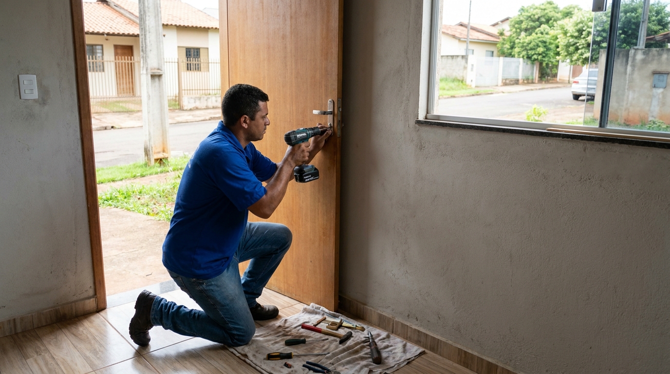 Instalação de Fechadura de Porta no Maracajá, Belém‑PA